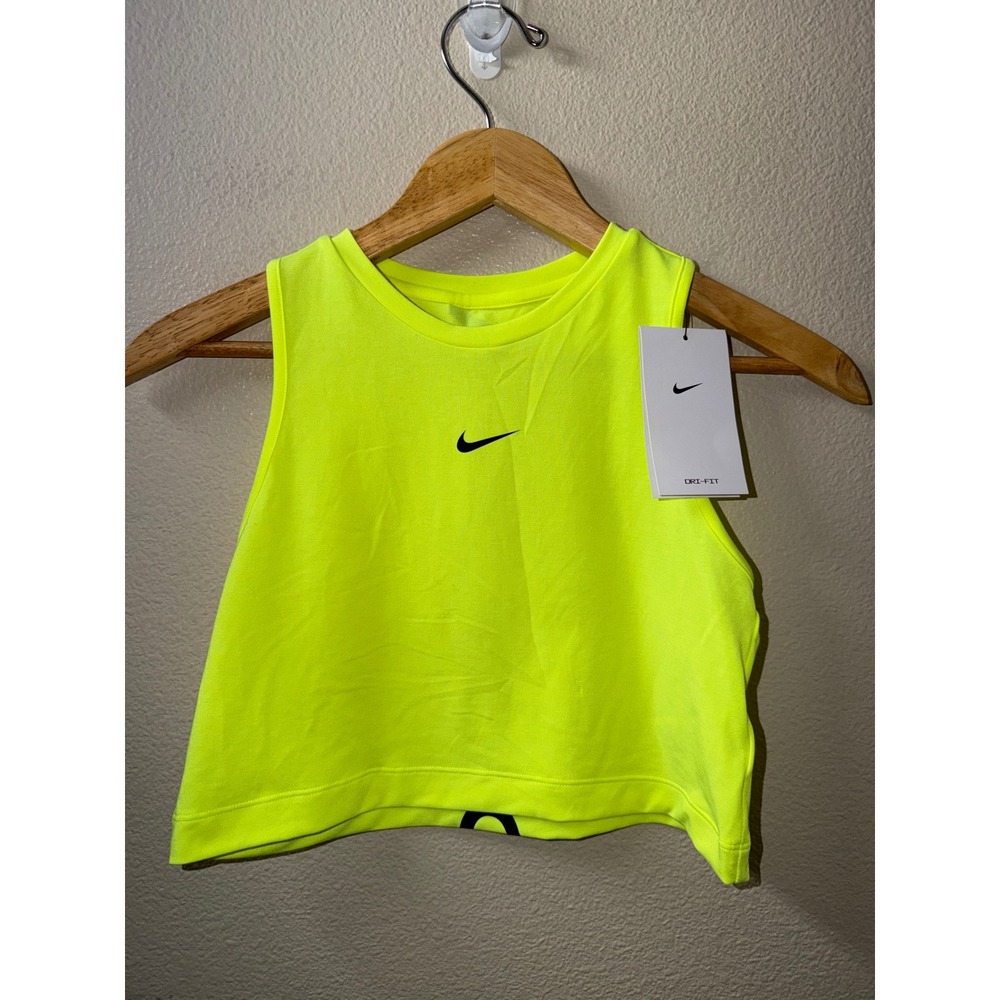NEW Girls Nike Pro Cropped Tank Top Size Small